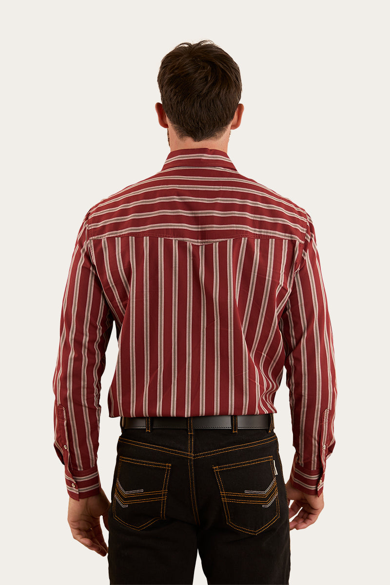 Mapleton Mens Western Shirt Stripe