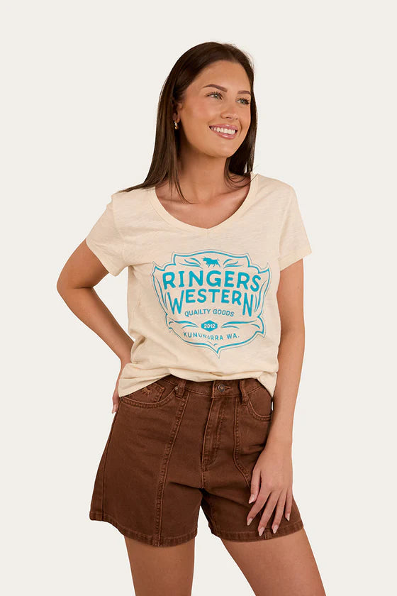Quality Goods Womens V Neck T Shirt