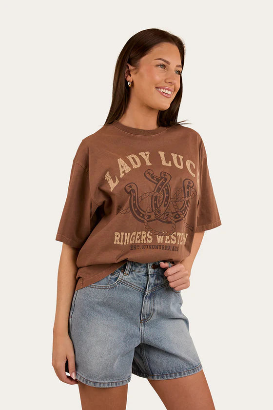 Lady Luck Womens Oversized T Shirt