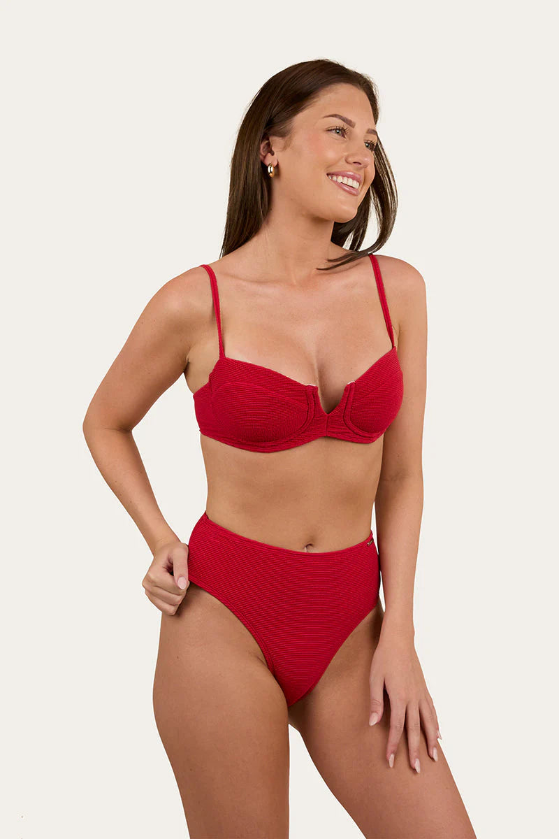 Country Sunset Textured Underwire Bikini Top
