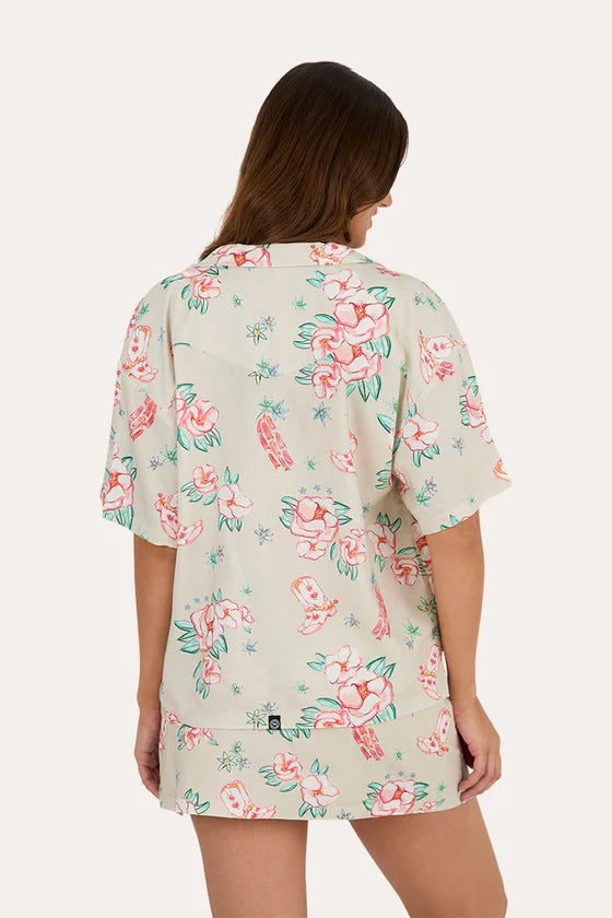 Last Dance Button Womens Down Shirt