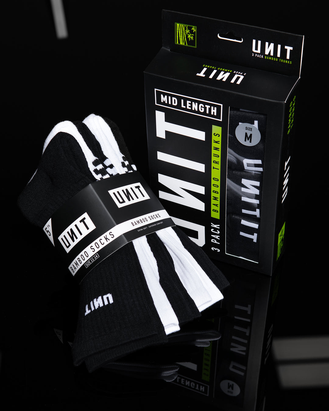 MENS SOCKS - BAMBOO 5 PACK - STORM