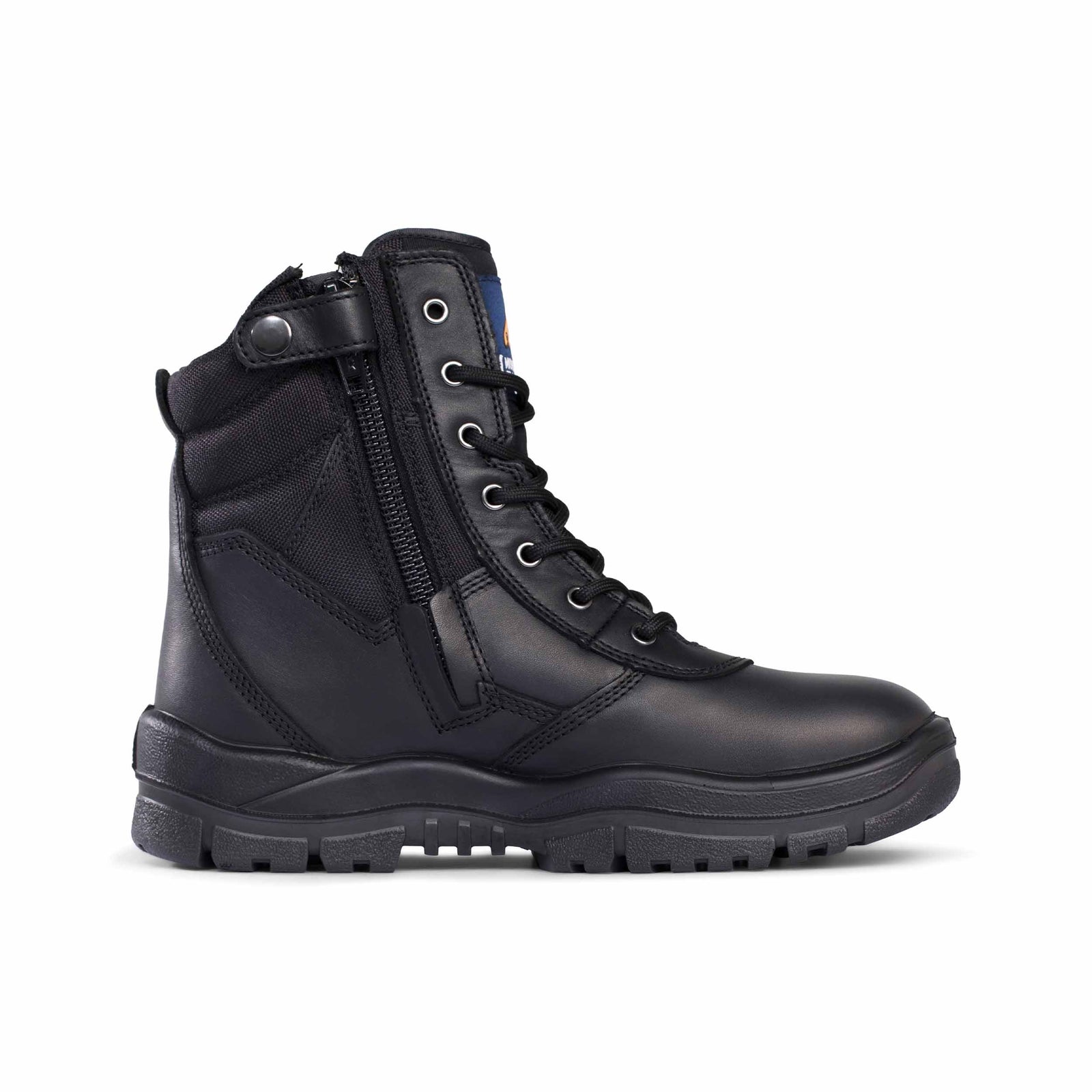 Black High Leg Zipsider Boot