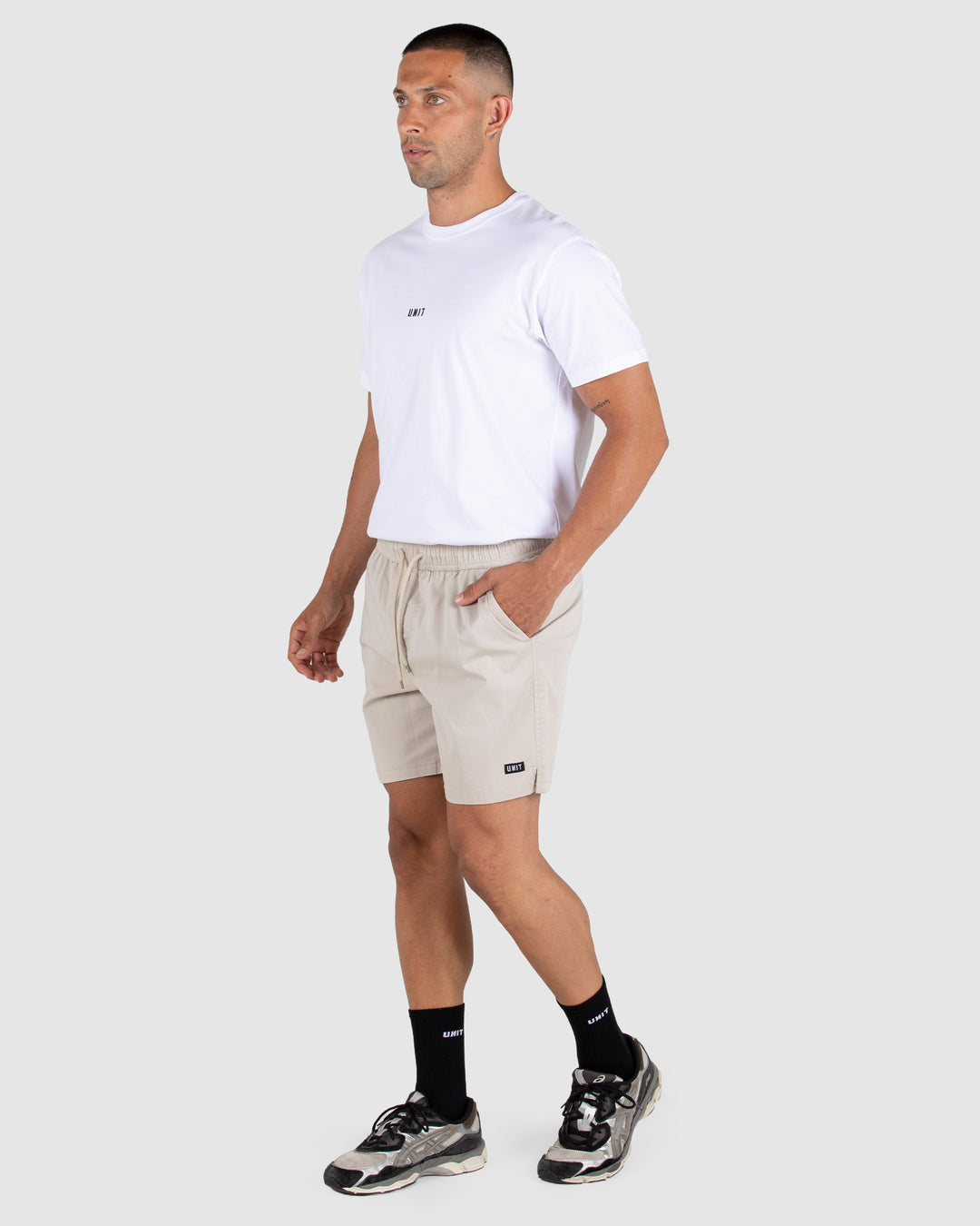 MENS SHORTS - STONE