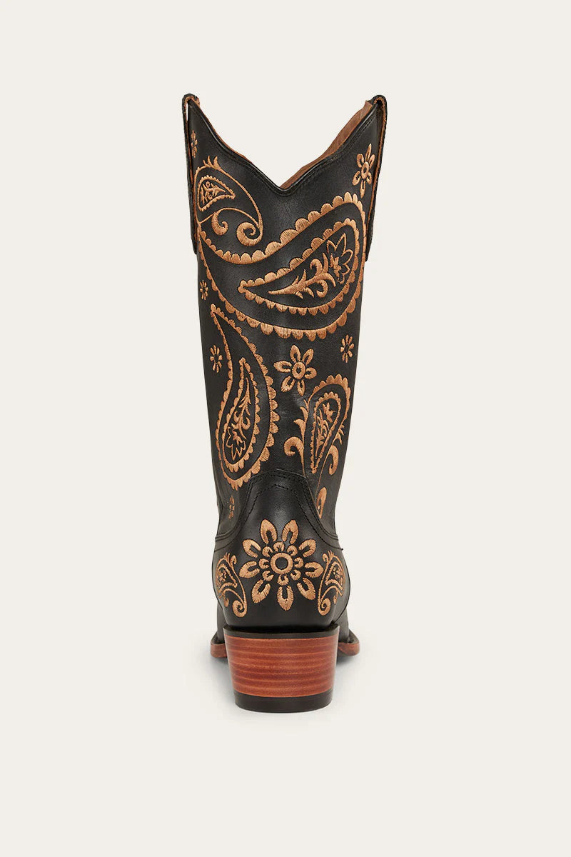 Olivia Womens Cuban Heel Western Boot