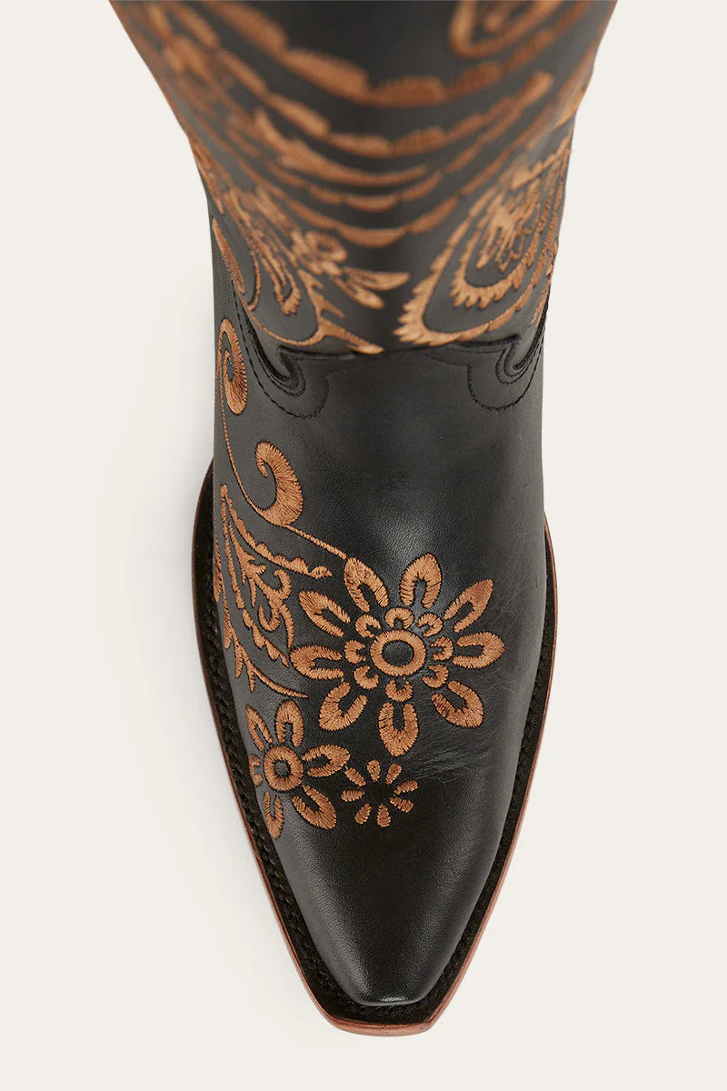 Olivia Womens Cuban Heel Western Boot