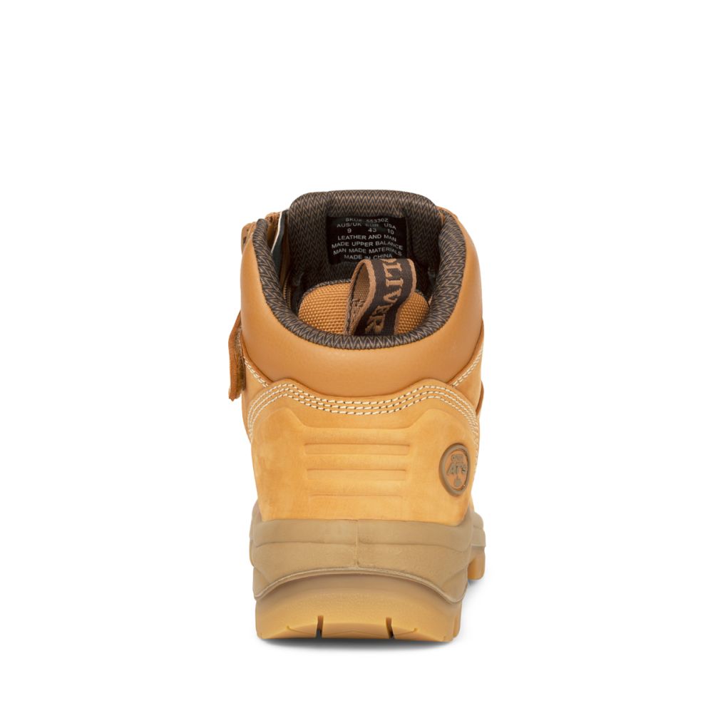 55330Z WHEAT LACE UP ZIP SIDE 5" BOOT