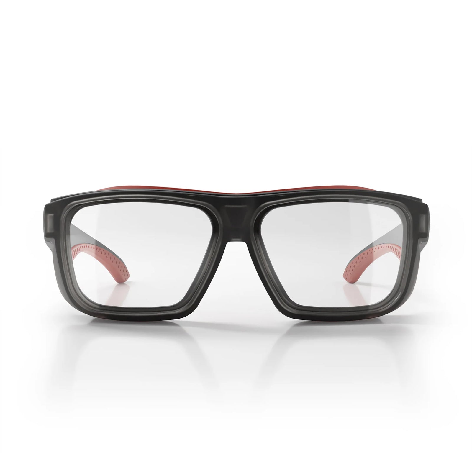 Converts Matte Graphite/Red Frame Clear Lens