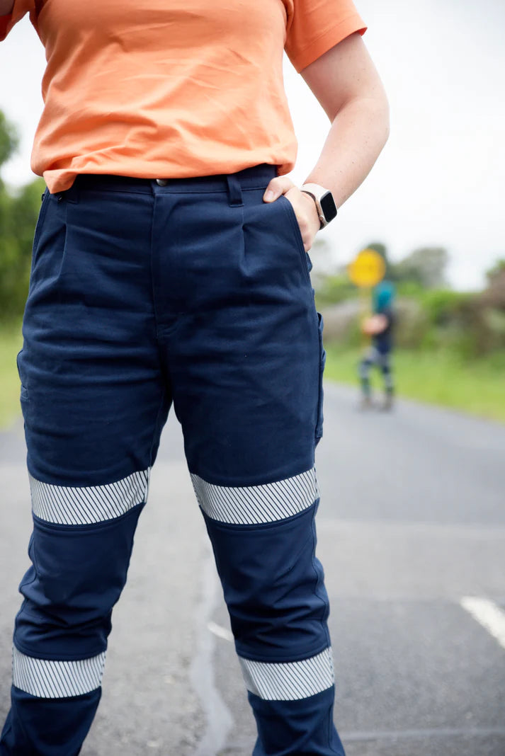 Zadie - The Workz Pant - High Waisted Reflective