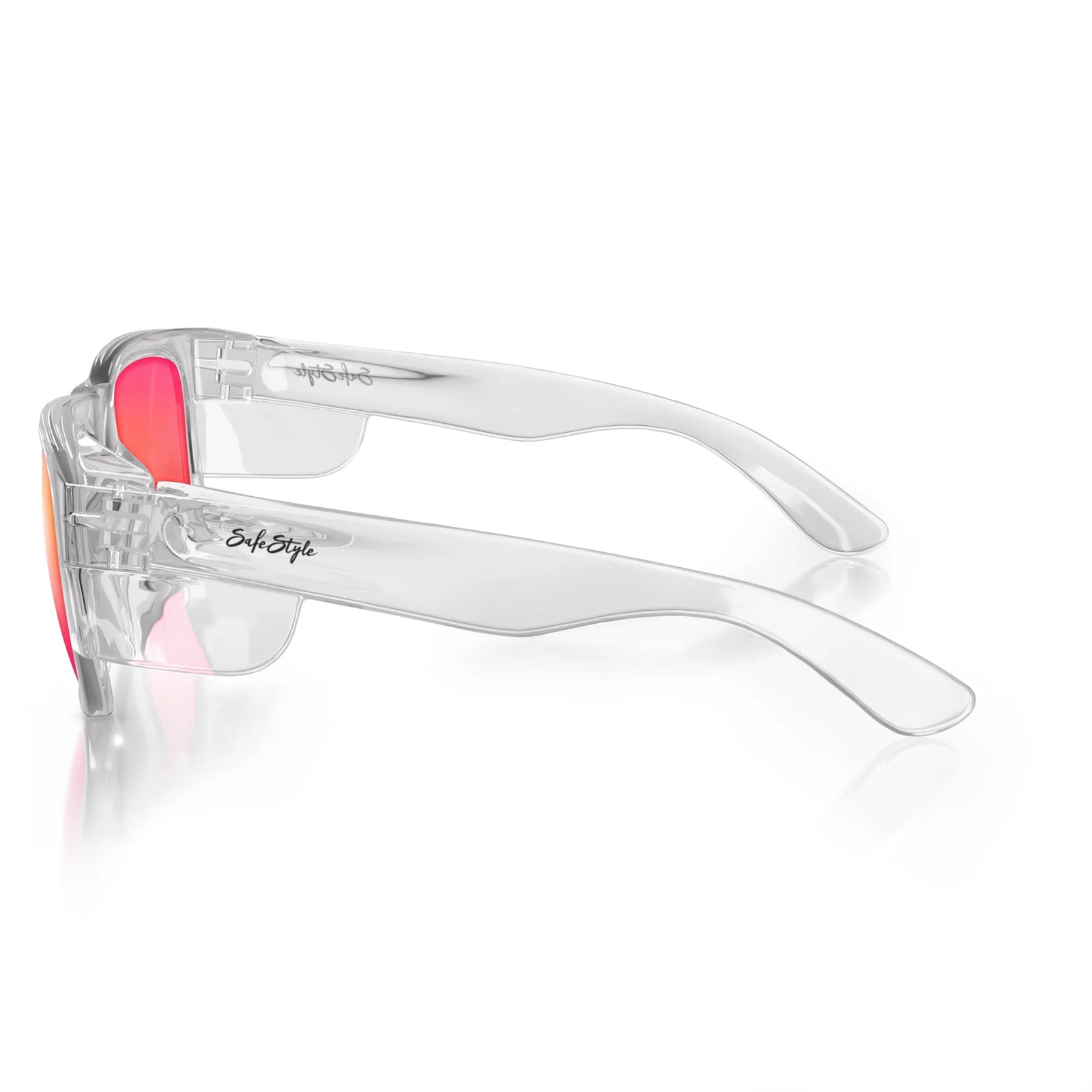 Fusions Clear Frame/Mirror Red Polarised