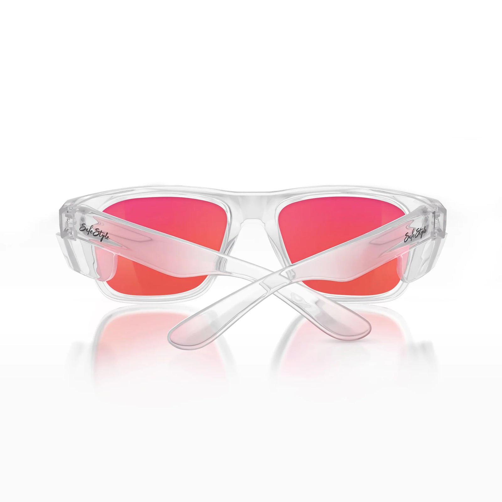 Fusions Clear Frame/Mirror Red Polarised
