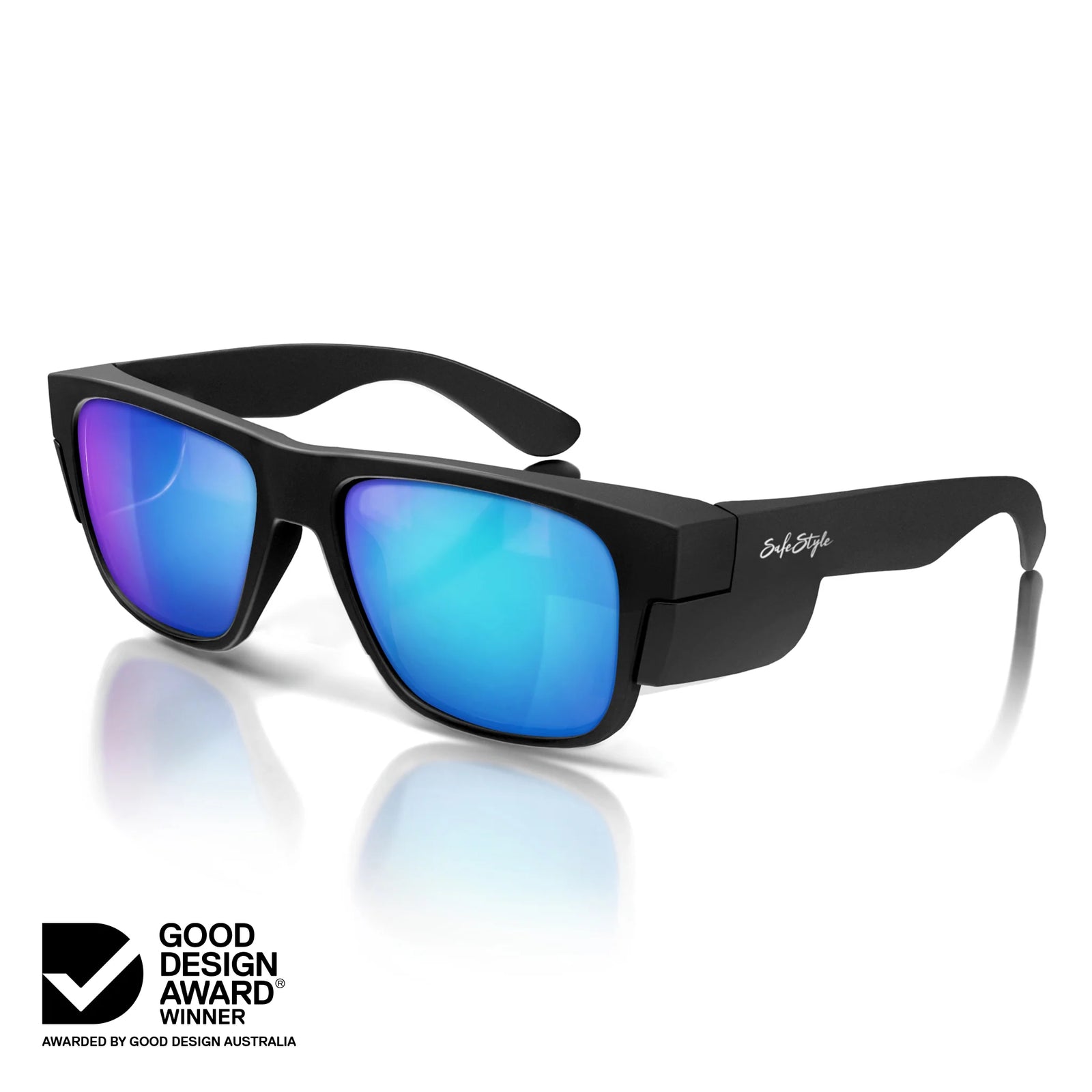 Fusions Matte Black Frame/Mirror Blue Polarised