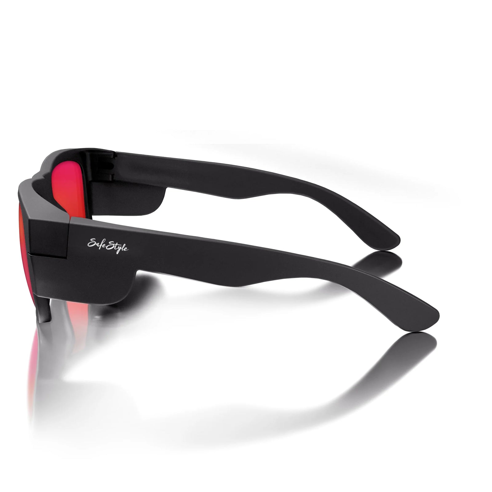Fusions Matte Black Frame/Mirror Red Polarised