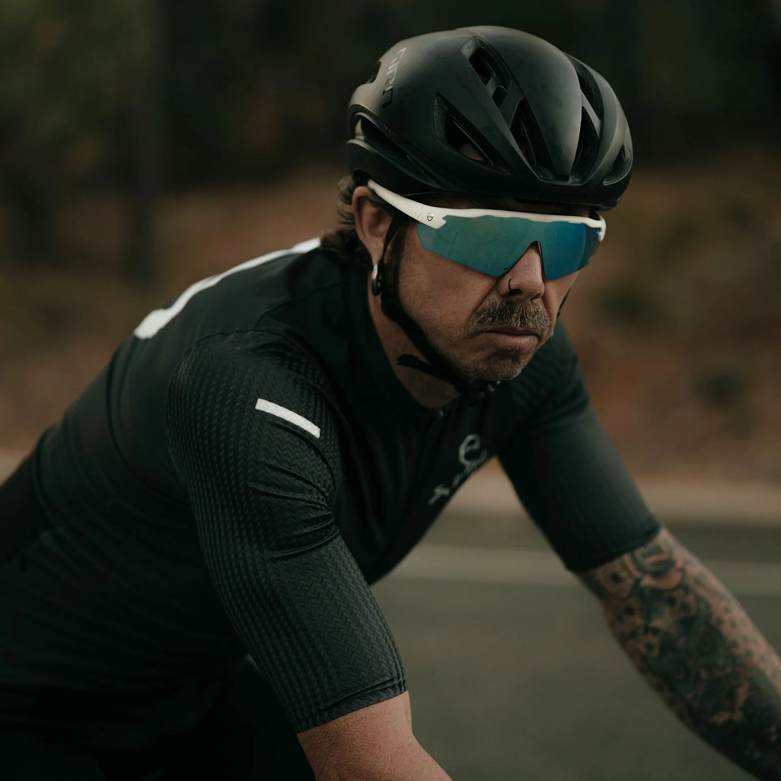Phantoms matte white frame reflectors blue lens