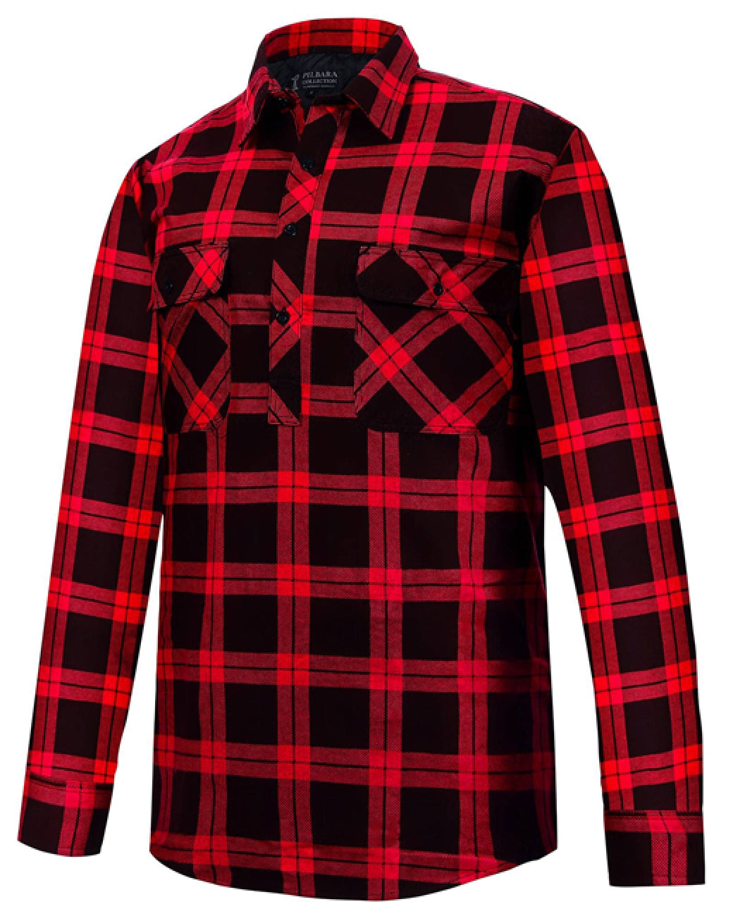 Flannelette Shirt Mens Closed Front