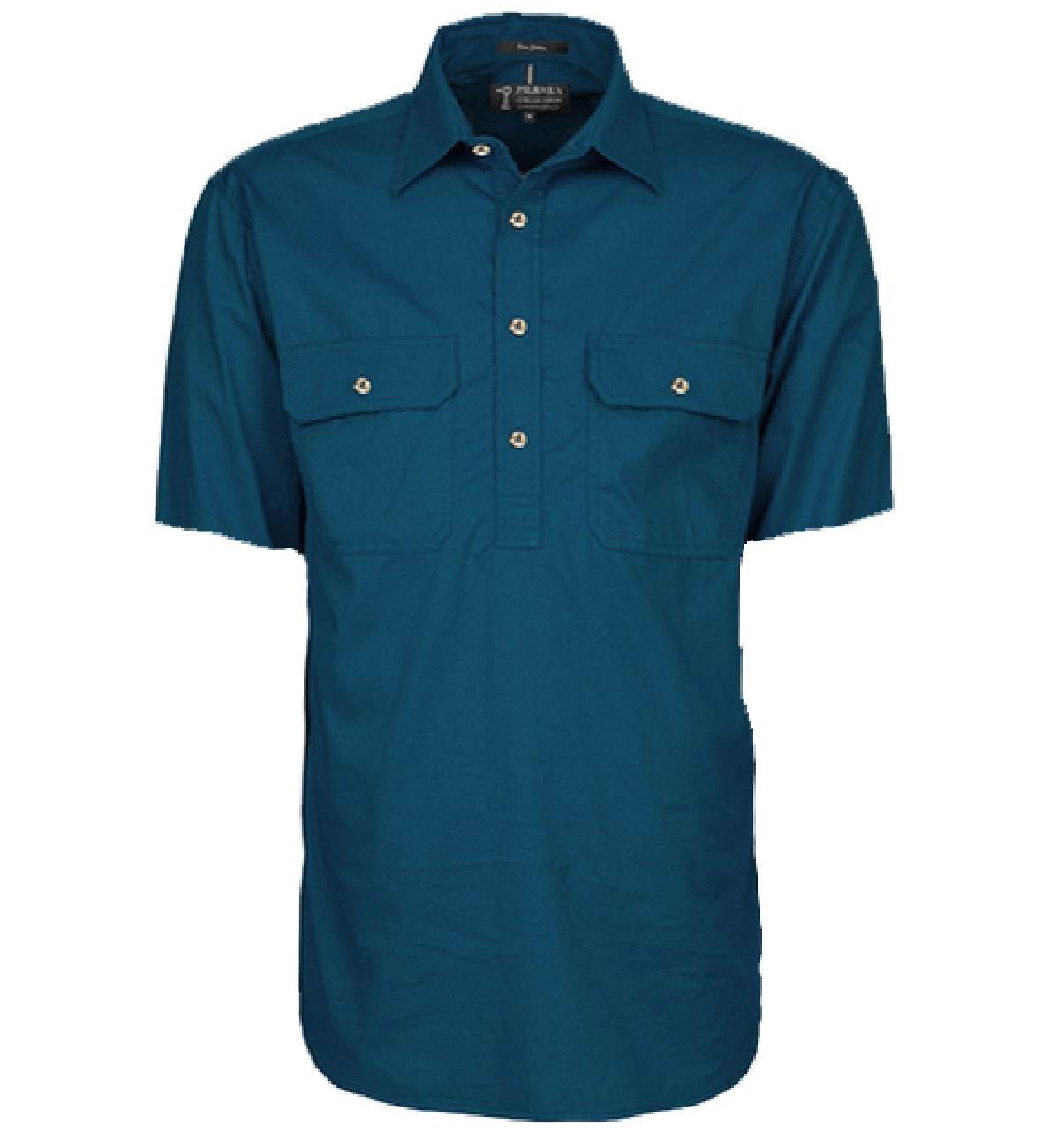Mens Pilbara Closed Front S/S Shirt