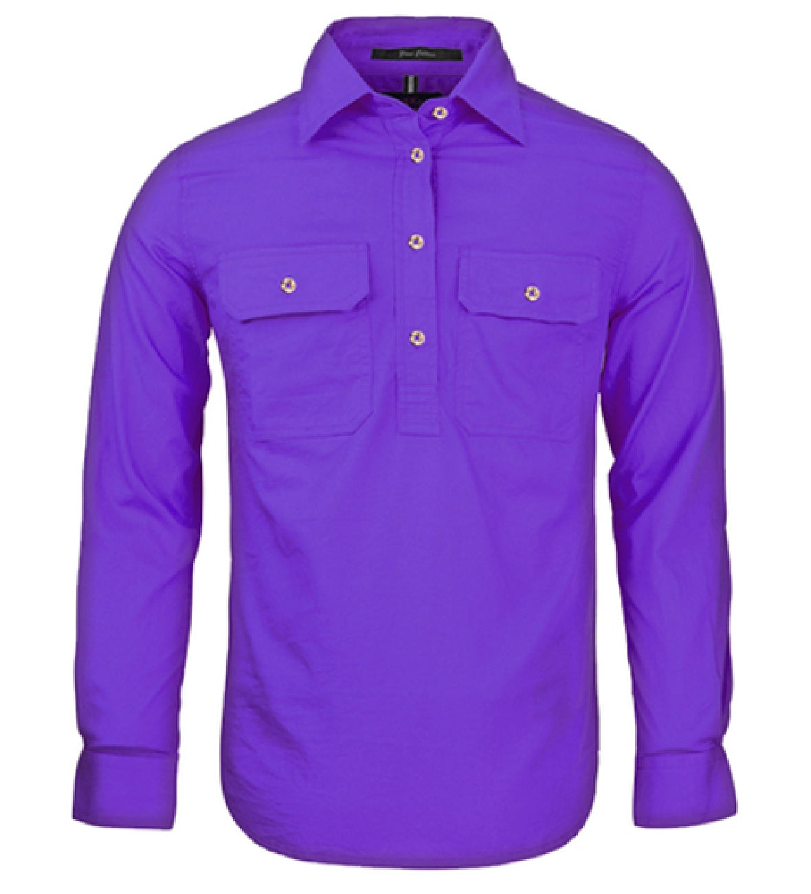 Womens Pilbara Closed Front L/S Shirt