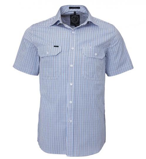 Pilbara Mens S/S Shirt, Double Pockets
