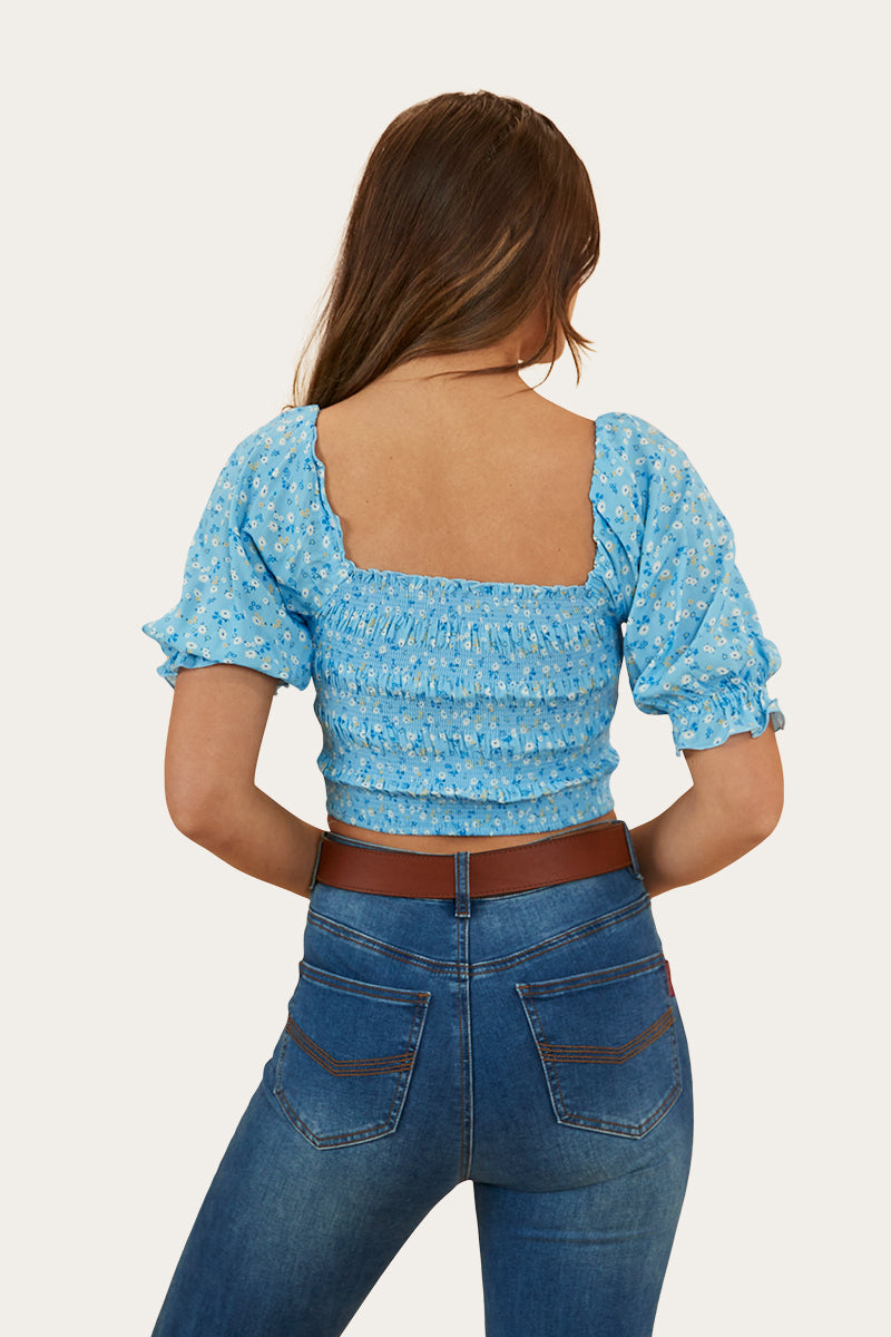 Rosabel Womens Shirred Top