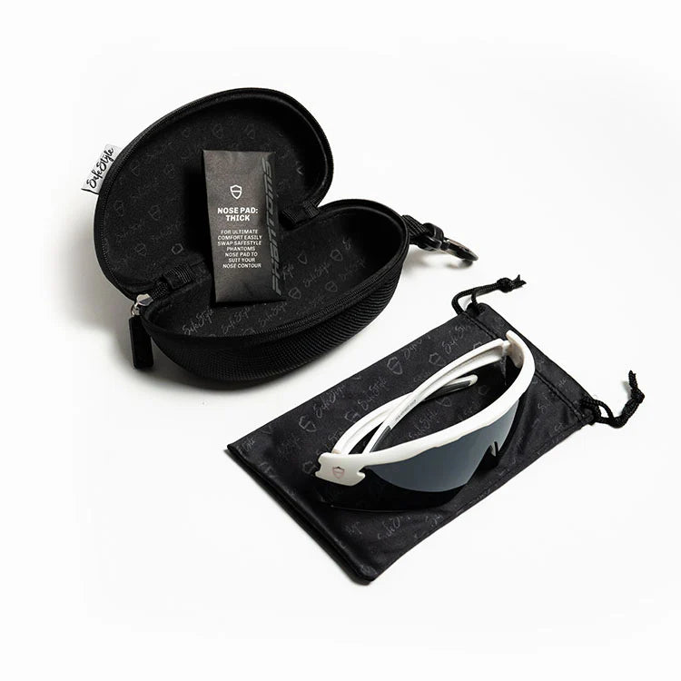 Phantoms matte white frame polarised lens