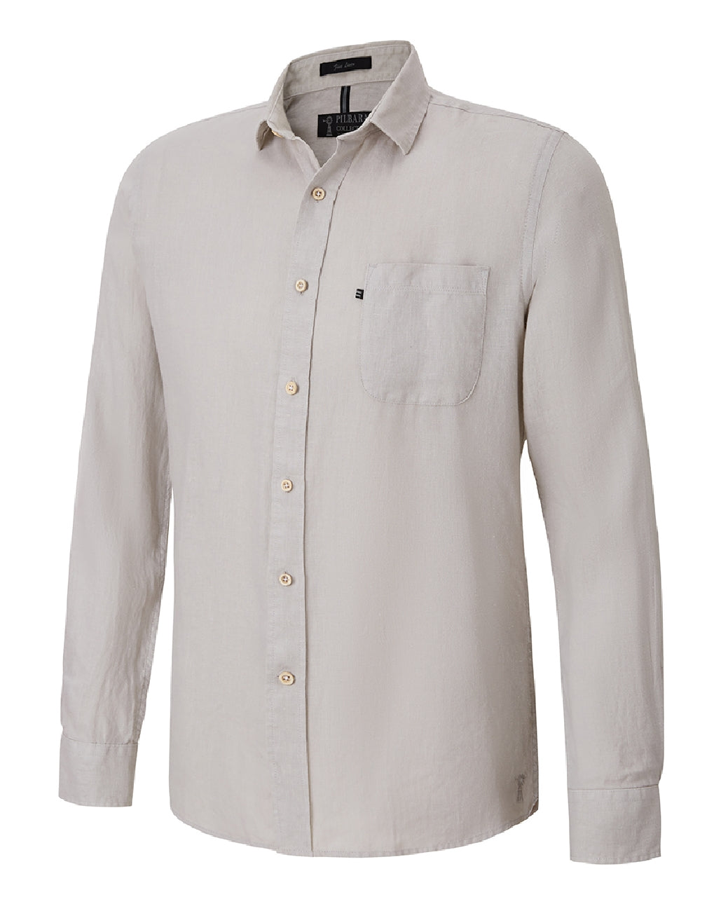 Pilbara Mens Linen L/S Shirt