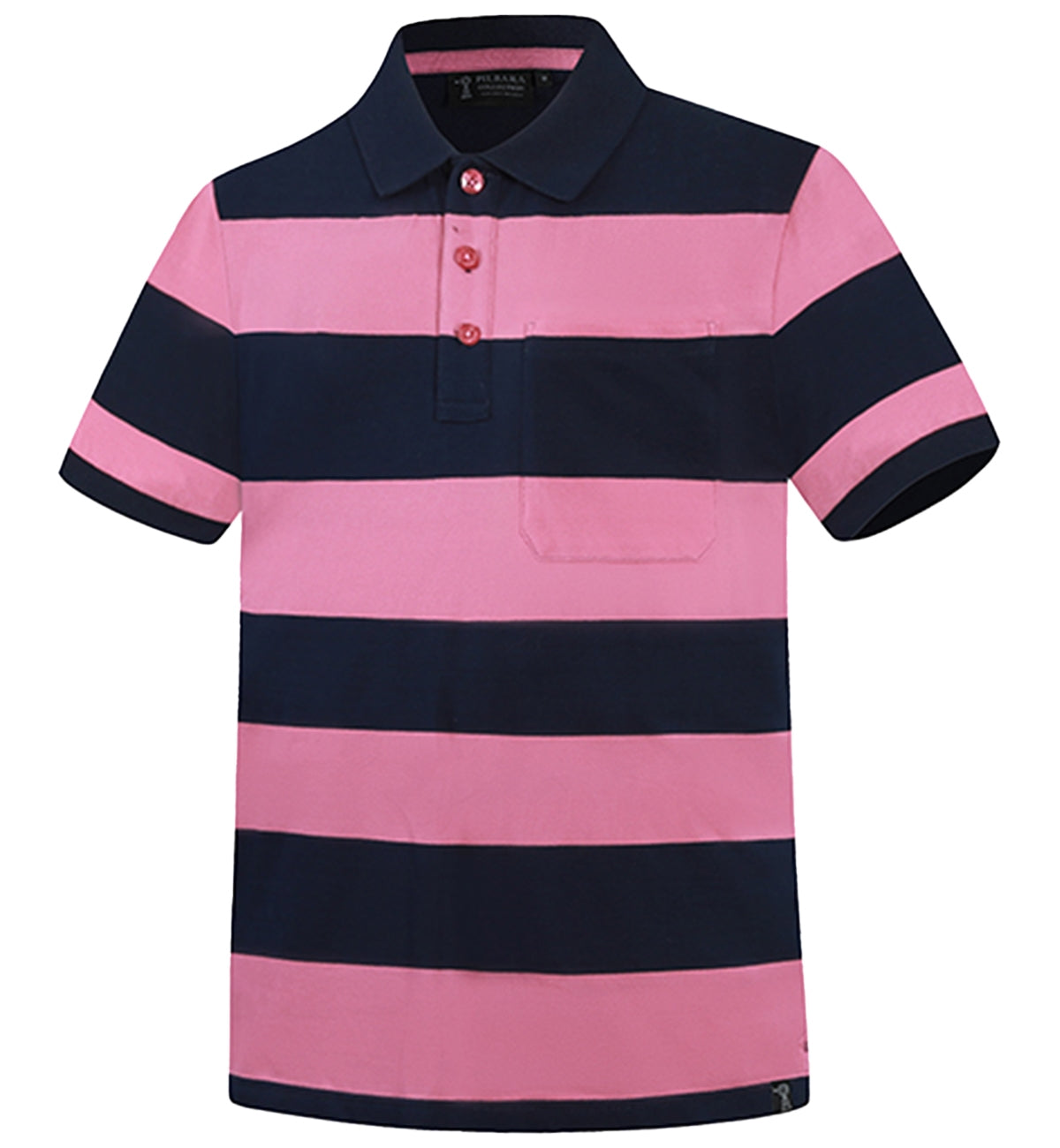 Pilbara Men's Y/D Striped Pocket Polo