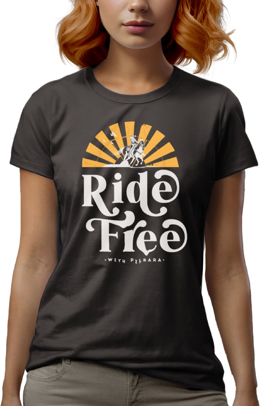 Pilbara Women's Ride Free T-Shirt