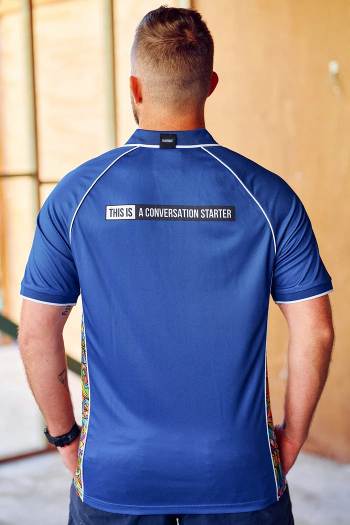 Unisex RPET Bonza Blue Polo