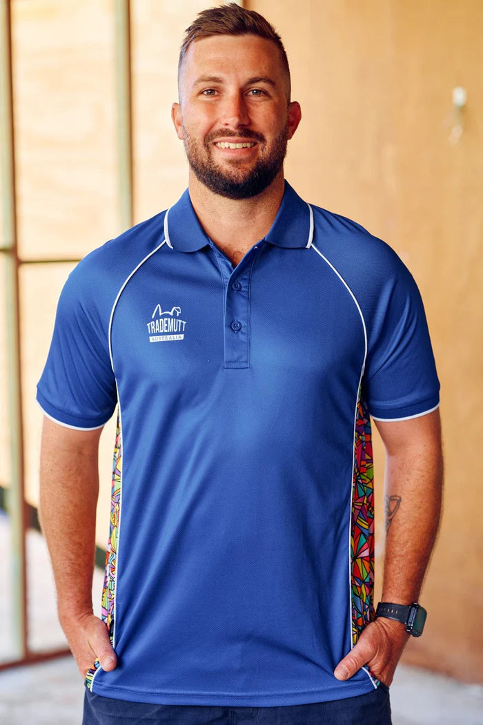 Unisex RPET Bonza Blue Polo