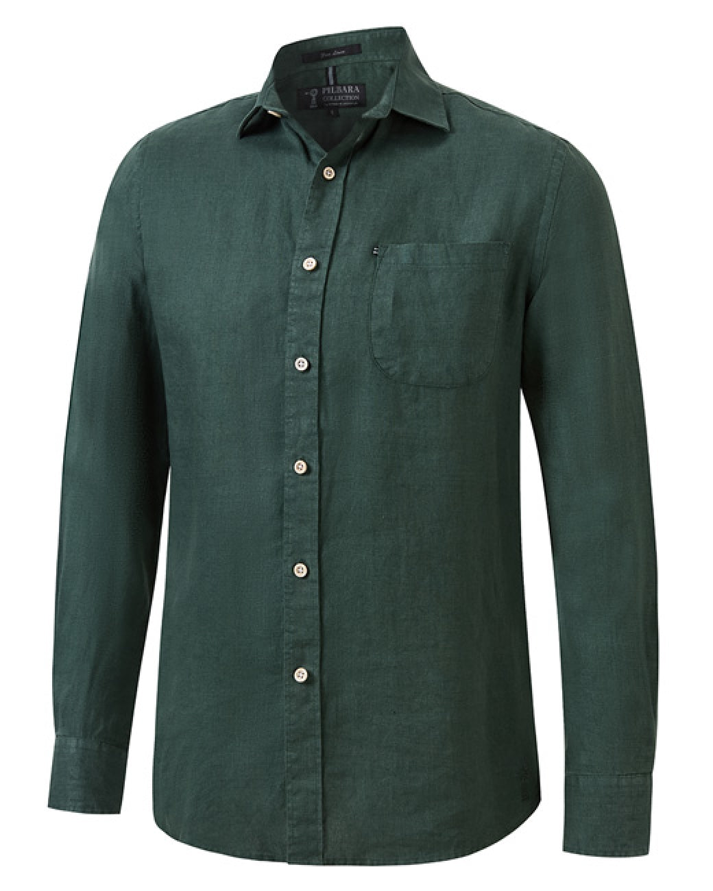 Pilbara Mens Linen L/S Shirt
