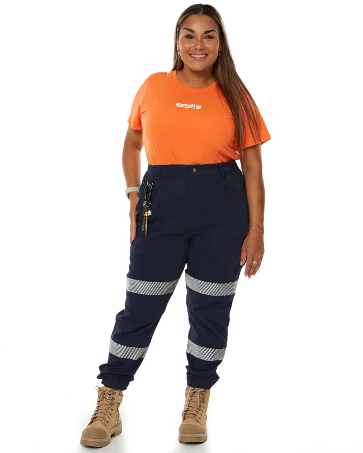 Zadie - The Workz Pant - High Waisted Reflective