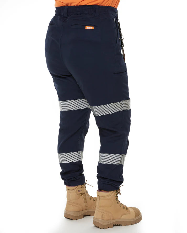Zadie - The Workz Pant - High Waisted Reflective