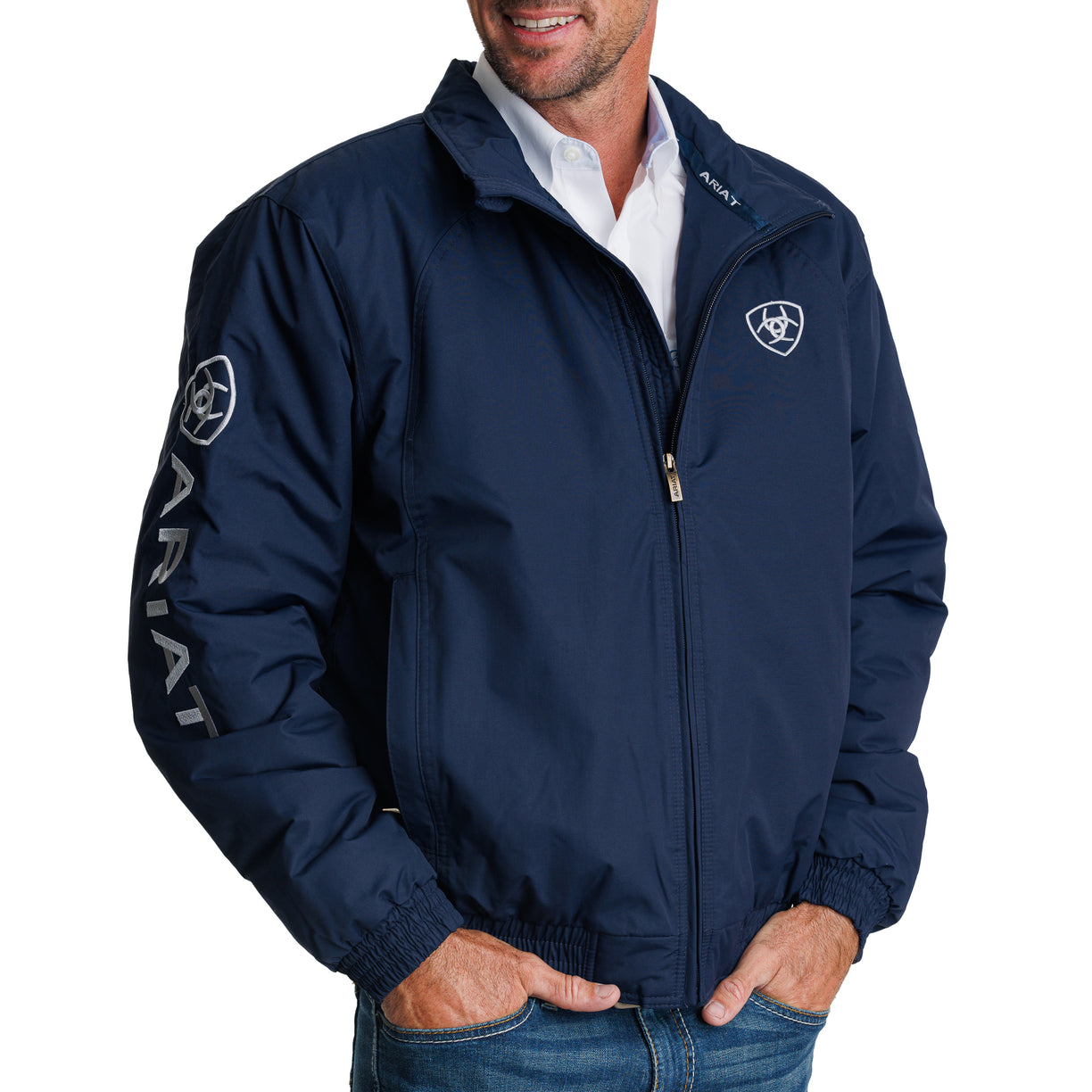 ARIAT MNS TEAM INS JACKET NAVY