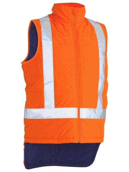 UNI BW VST XTAPE PUFFER, ORG, 2XL