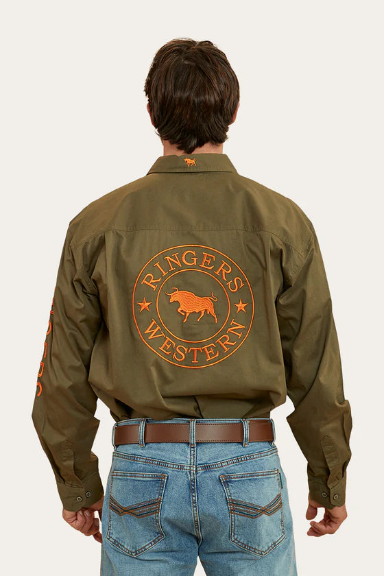 Hawkeye Mens Full Button Work Shirt