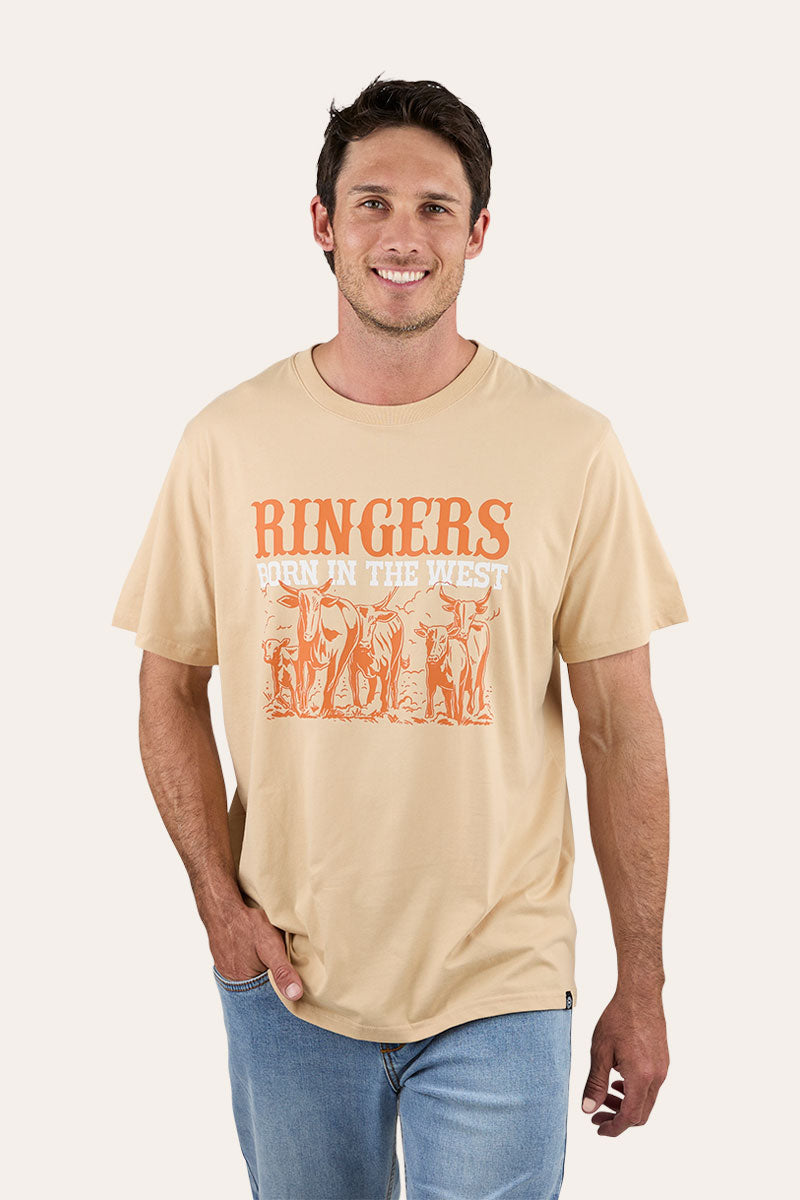 Born In The West Mens Loose Fit T Shirt