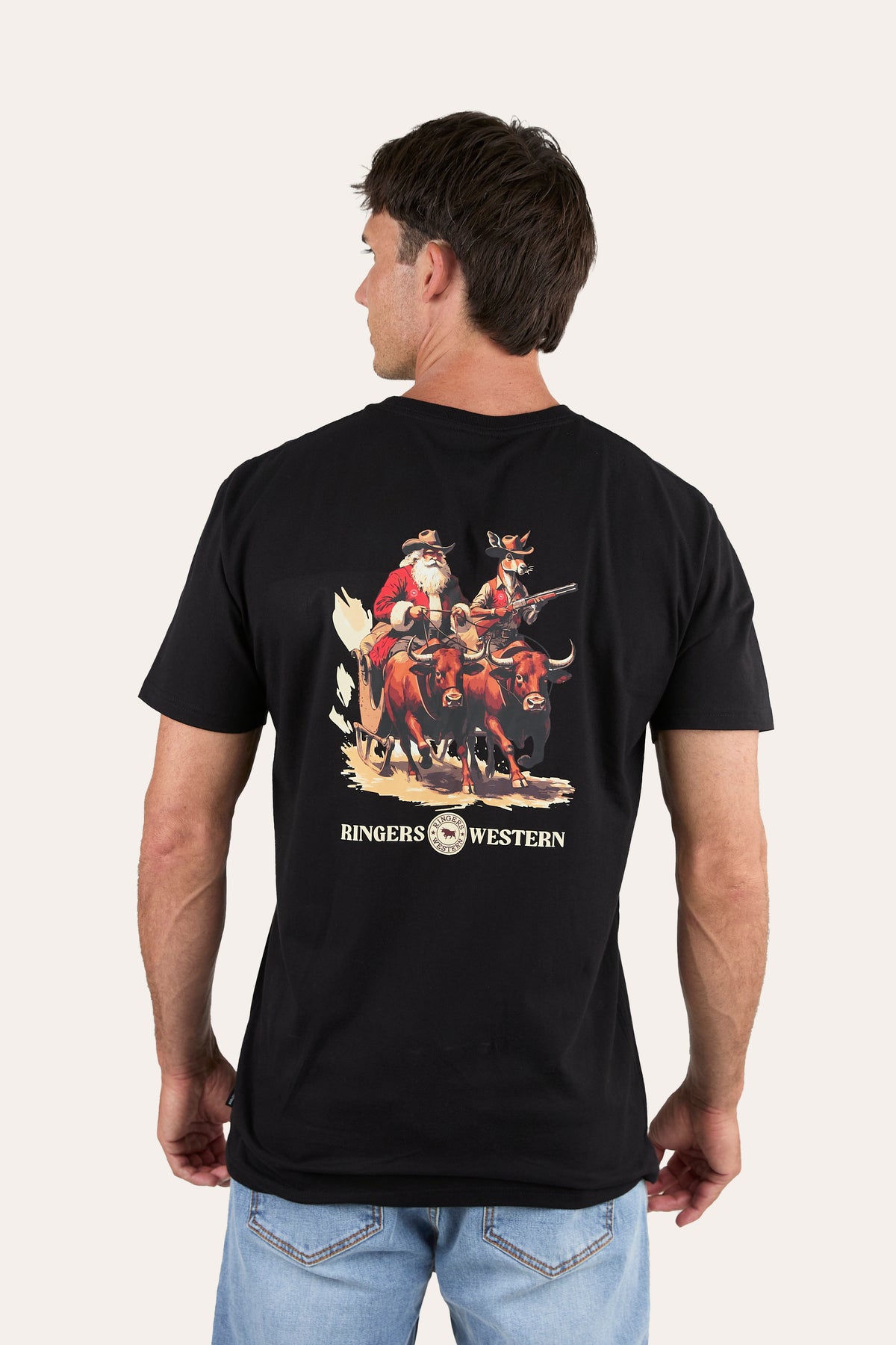 Ridin' Shotgun Christmas Shirt Mens