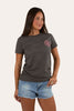 Vintage Black With Strawberry Pink Print