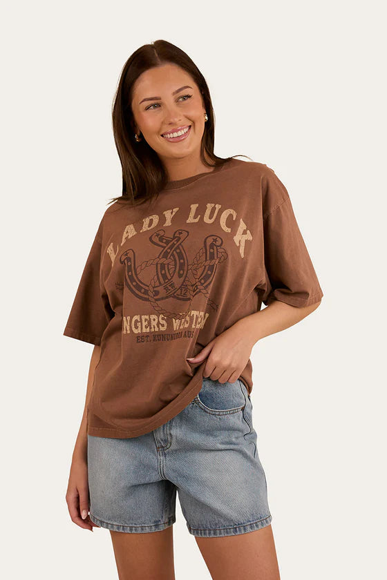 Lady Luck Womens Oversized T Shirt