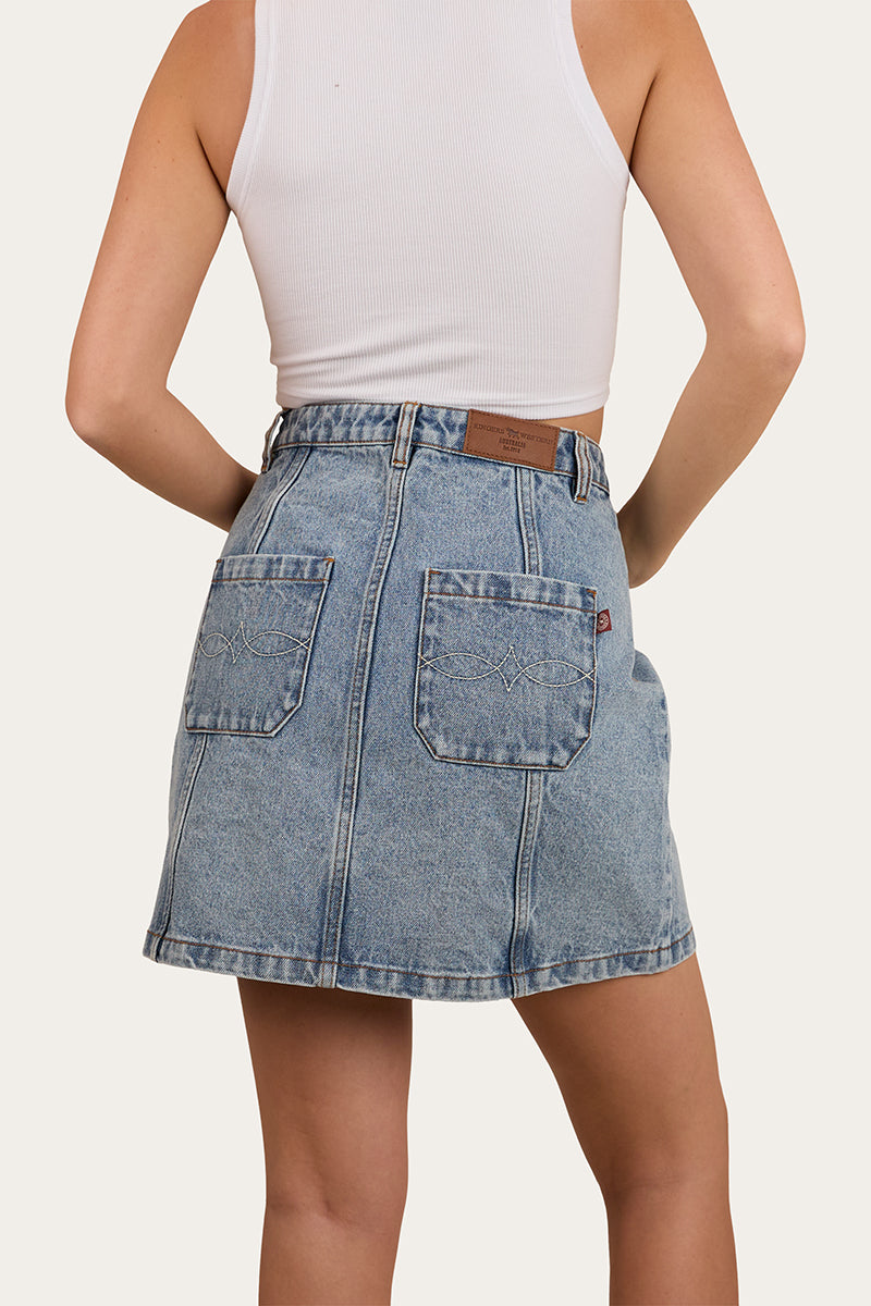 Johanna Womens Denim Skirt