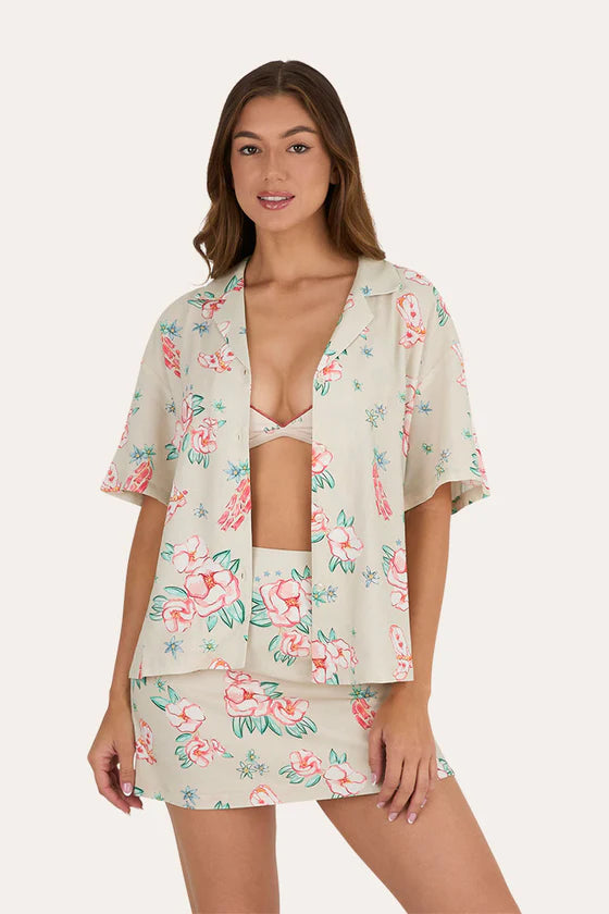 Last Dance Button Womens Down Shirt