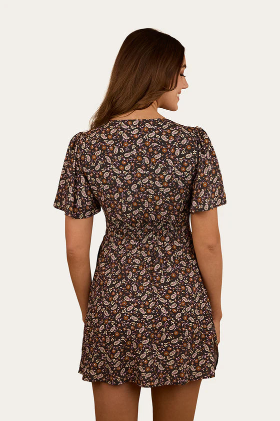 Patsy Womens Tie Front Mini Dress