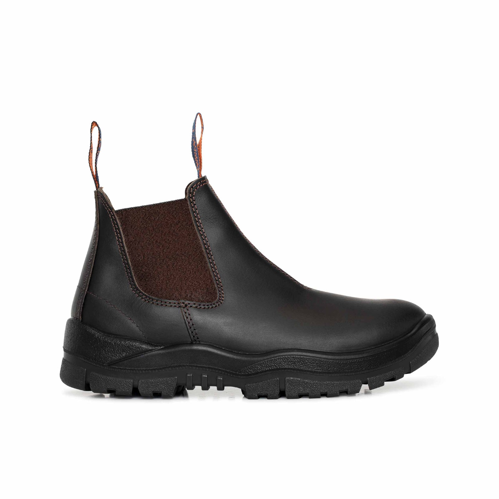 Claret Oil Kip V-cut Elastic Sided Boot
