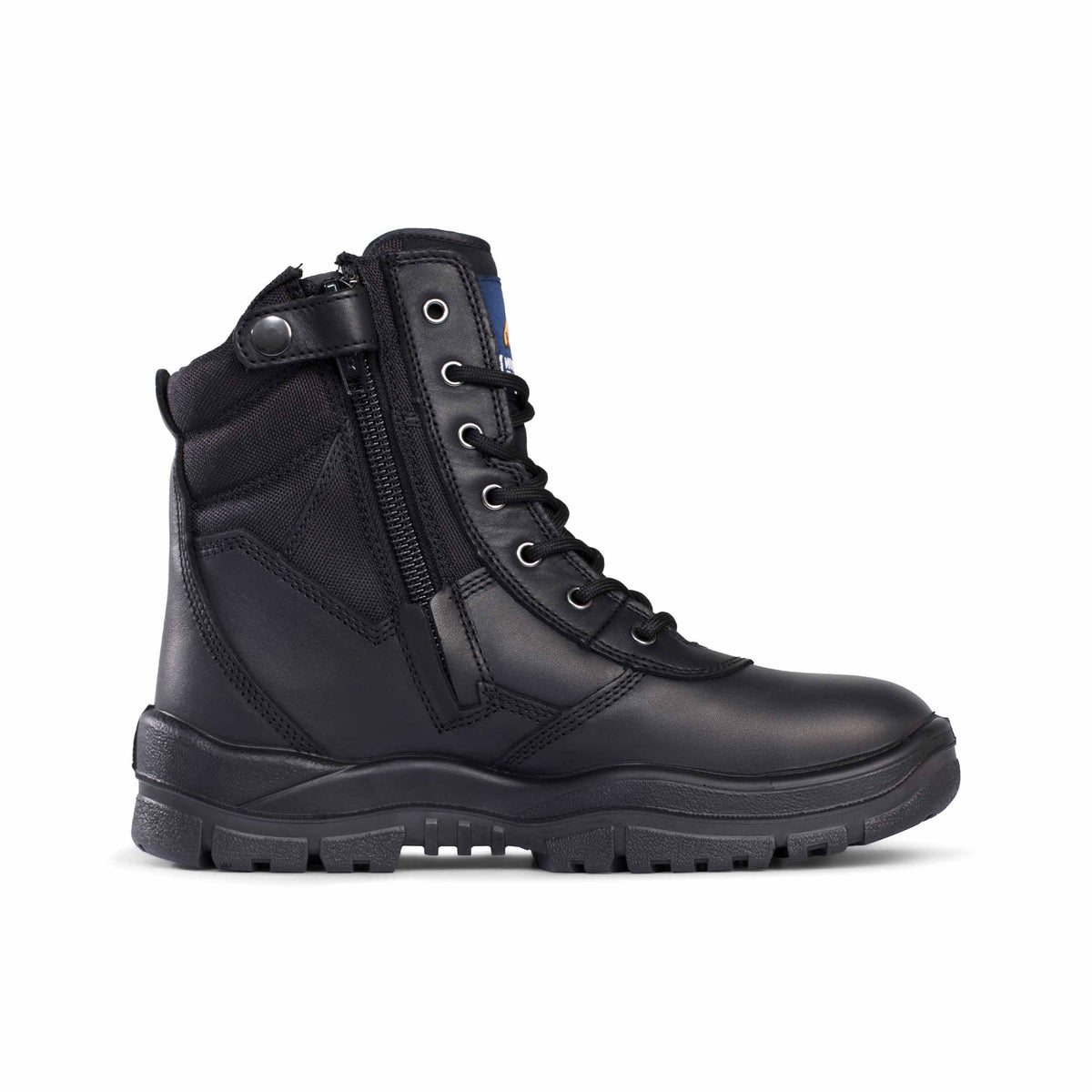 Black High Leg Zipsider Boot