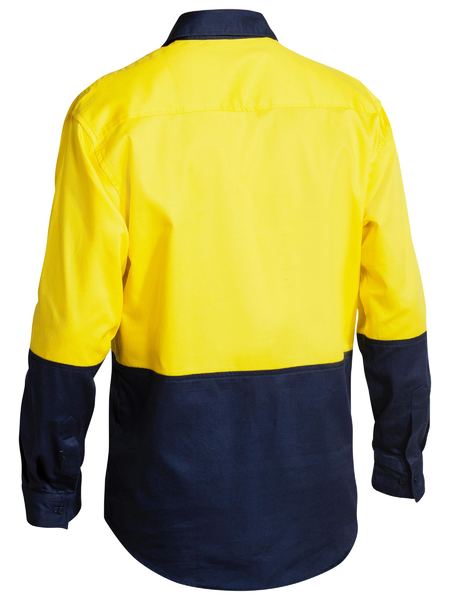 L/S Hi Vis Closed Front Drill Shirt