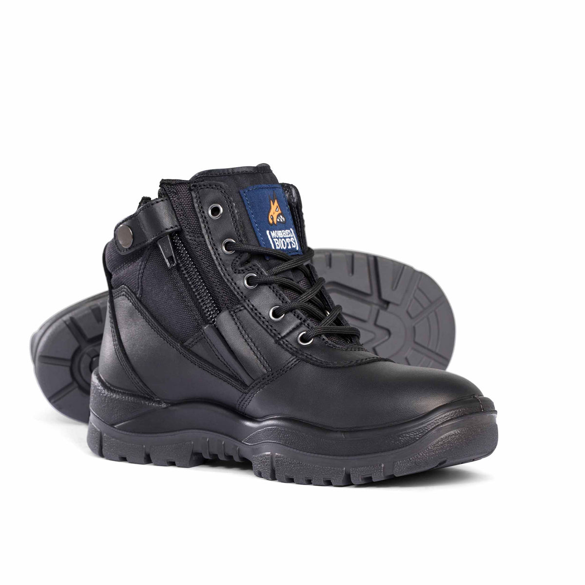 Black Non-safety Zipsider Boot
