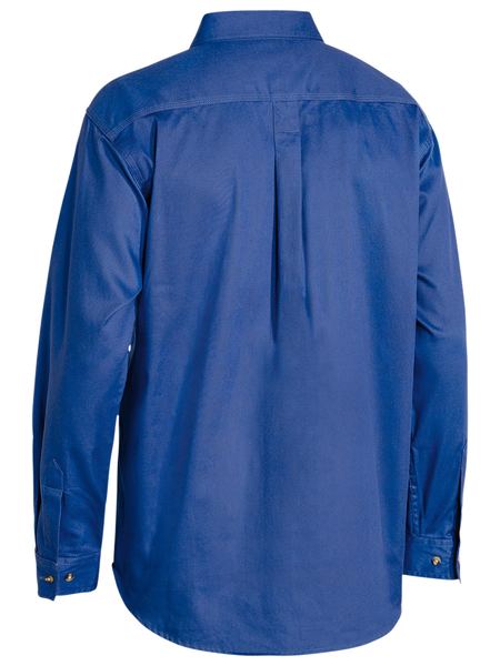 L/S Closed Front Cotton Drill Shirt