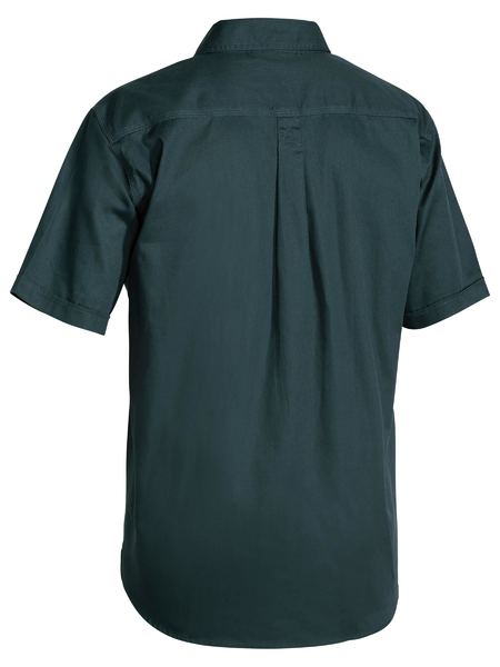 S/S Closed Front Cotton Drill Shirt