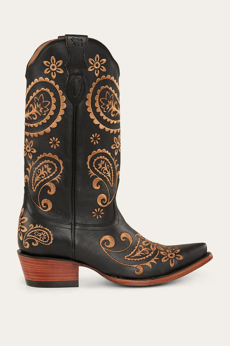 Olivia Womens Cuban Heel Western Boot