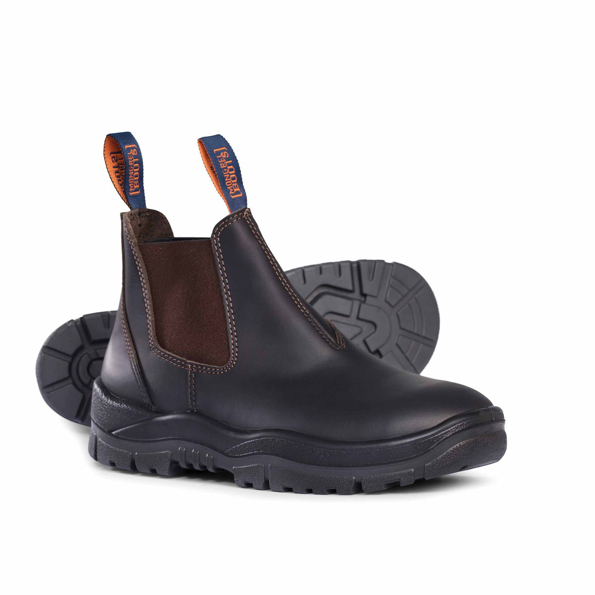 Claret Oil Kip V-cut Non-safety Elastic Sided Boot